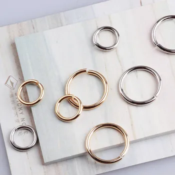 

diy jewelry accessory 50pcs/lot copper alloy gold/silver tone cartoon rounds shape rings fit earring/necklace/bracelet charms