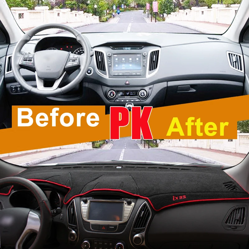 Коврики для приборной панели автомобиля Hyundai IX35 2010 2011 2012 2013 2014 2015 LHD|Лепнина