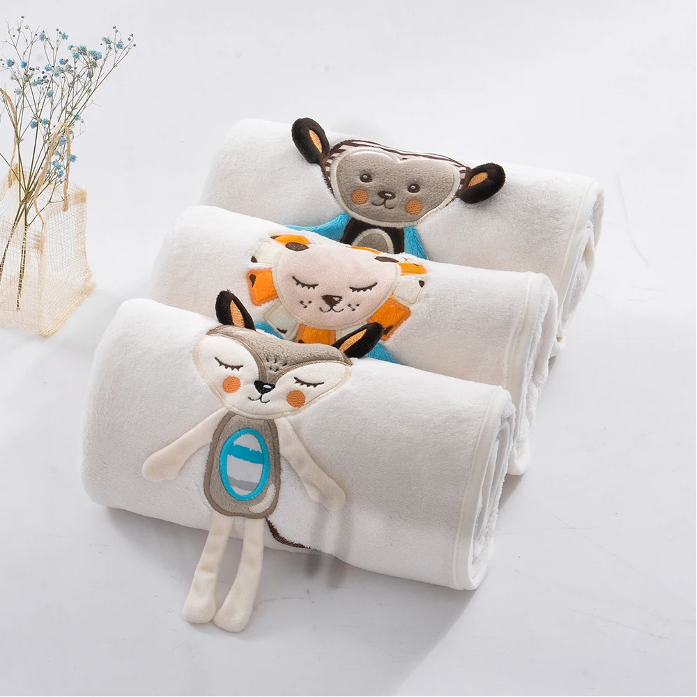 

NEW Baby Blanket Boy Girl Flannel Swaddling Embroider sleep blanket Stroller Car Sofa Bedding Blanket to Keep baby warm
