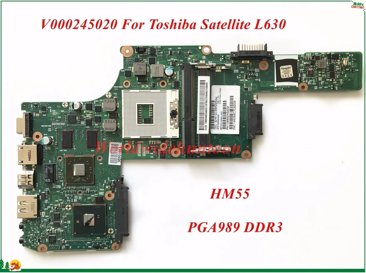 Высококачественная материнская плата V000245020 для ноутбука Toshiba Satellite L630 6050A2338501-MB-A02