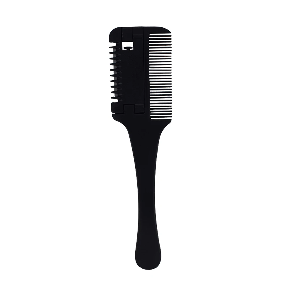 

Professional Hair Razor Comb Black Handle Hair Razor Cutting Thinning Comb Home DIY Thinning Trimmer Inside Hair Care