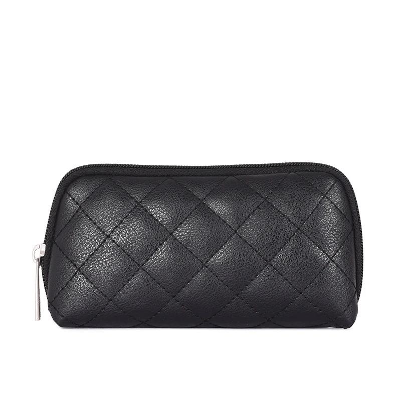 

classic diamond lattice pu mobile phone day clutche charge accessories mobile hard drive digital storage bag women