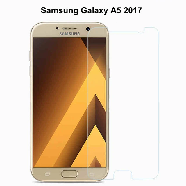Ajuste de curvas Completo Protector de Pantalla de Vidrio Templado para Samsung A5 2017