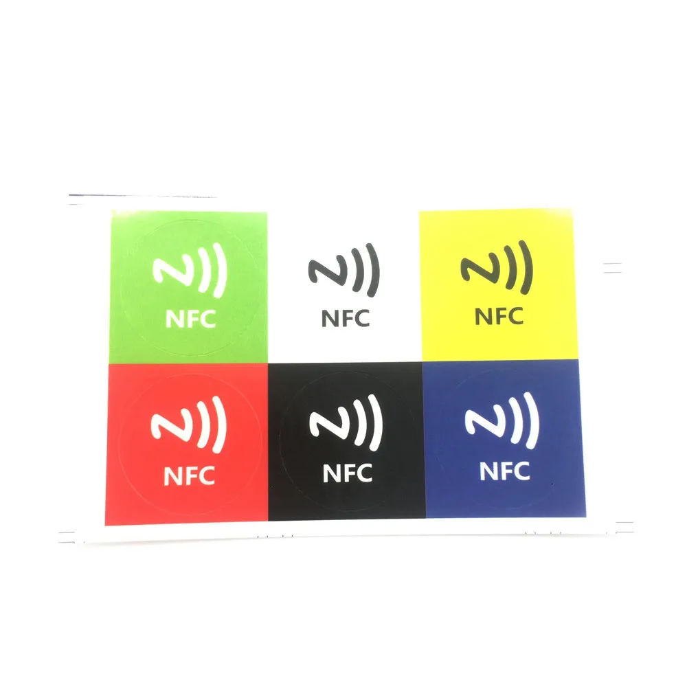 

NFC Ntag213 Tag Sticker 13.56MHz NTAG203 Universal Label NXP Support Android NFC Phone 6Pcs