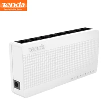Tenda S105 коммутатора Ethernet WiFi модуль, мини 5 Порты и разъёмы Настольный Ethernet сетевой коммутатор, 100 Мбит сетевой концентратор, маленький и умный, подключи и играй, легкая установка