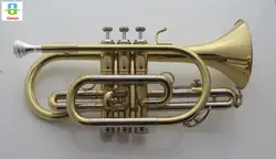 Bb плоская труба cornet латунный инструмент с чехлом перчатки, Чистящая салфетка кисти для смазки