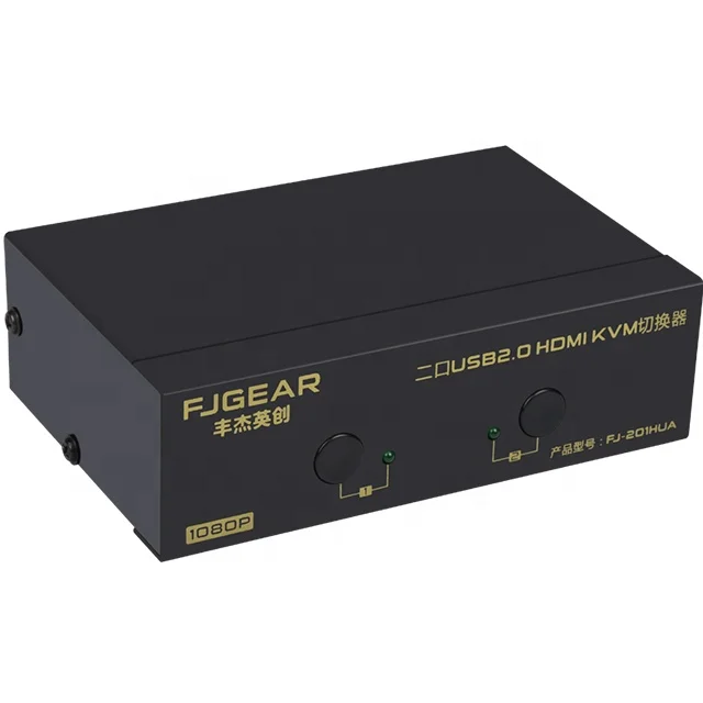  HDMI switch KVM Switch 2 Port without hdmi Cables PC Monitor Keyboard Mouse Switcher Supports Auto 