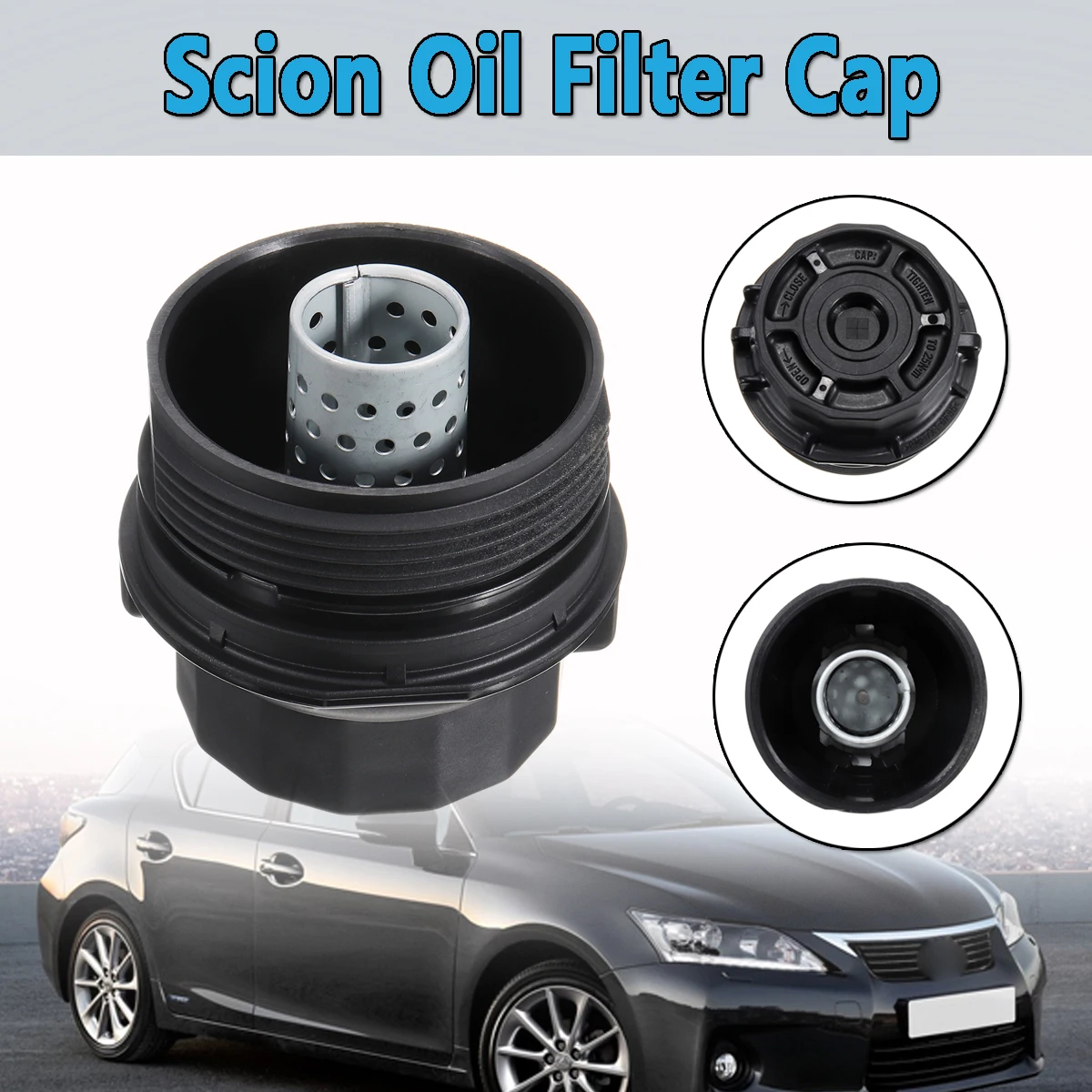Автомобильный масляный фильтр Крышка корпуса универсальный для Toyota для Lexus черный Scion в сборе масляный фильтр в автомобильный бак крышка 15620-3701