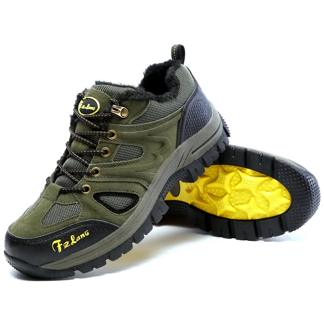 Waterproof Hiking Shoes Man Mountaineer winter sneakers for men Hiking Boots Warm Hunting Footwear Sport Outdoor Athletic Shoe