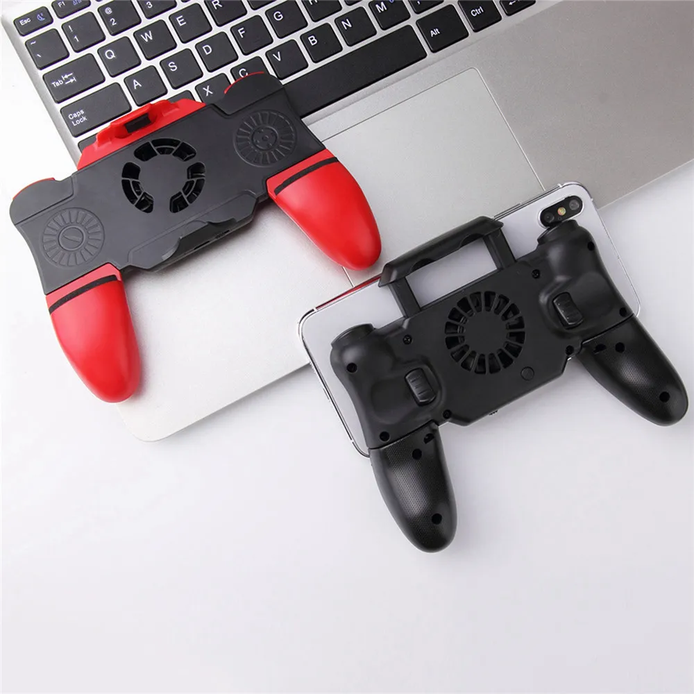 F6 Bluetooth Heat Dissipation Cooling Fan Gamepad Joystick PUBG Game Controller For IOS Mobile Phon
