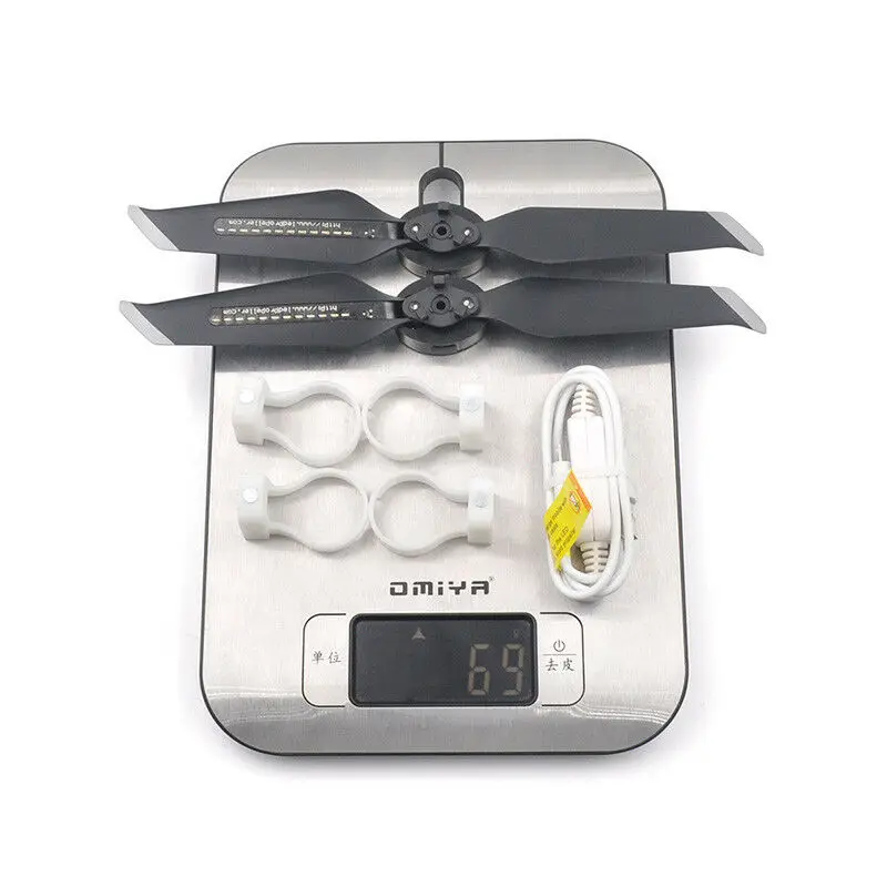 Пропеллер Mavic 2 pro со светодиодный Ной вспышкой и надписью Merry Christmas можно