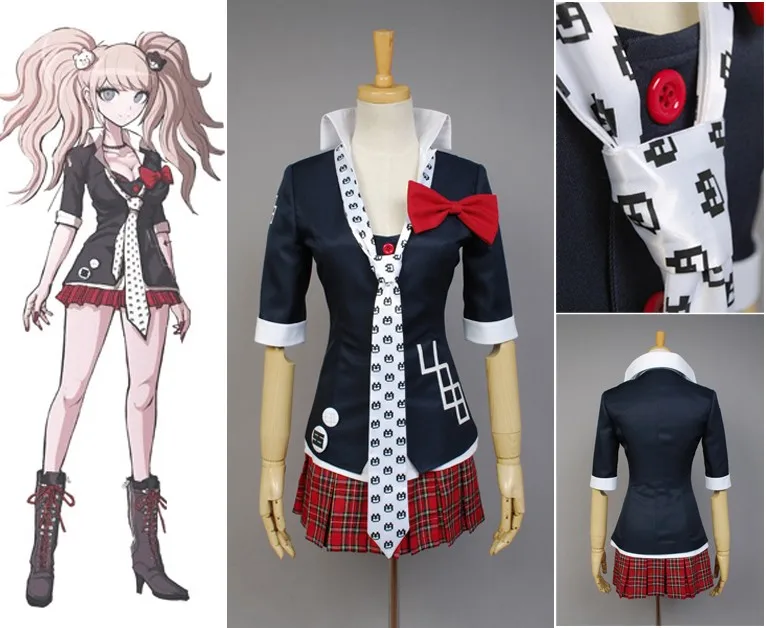New Danganronpa Dangan Ronpa Junko Enoshima Cosplay Costume