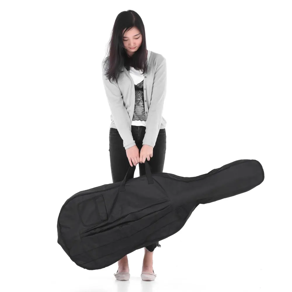 

Portable 4/4 & 3/4 Cello Gig Carrying Bag Case Backpack Adjustable Shoulder Strap Black