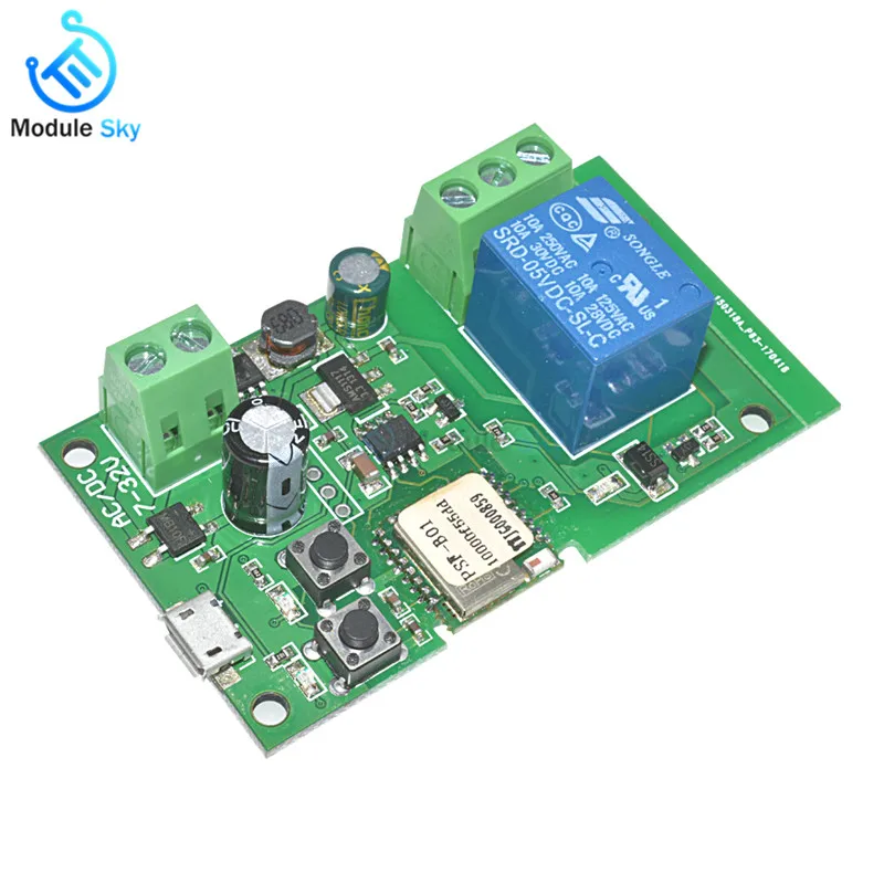 

DC 5V-12V Self-locking WiFi Wireless Smart Switch Home Relay Module For IOS Android Phone APP Control Relays WIFI switch