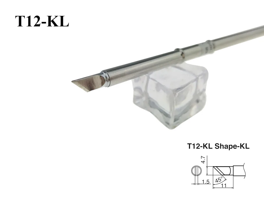 T12 ПАЯЛЬНЫЕ НАКОНЕЧНИКИ T12-KL серия электронный паяльник 220 в 70 Вт для FX-951 паяльная станция 200c-450c для рукоделия