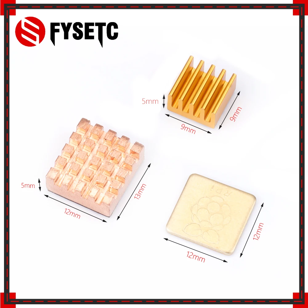 Raspberry Pi 3 Model B + Plus Heat Sink 1 Aluminum + 2 Copper with Logo Cooling Pad disipador Heatsink for Raspberry Pi 3 B+/3 Raspberry Pi 3 Model B + Plus Heat Sink 1 Aluminum + 2 Copper with Logo Cooling Pad disipador Heatsink for Raspberry Pi 3 B+/3