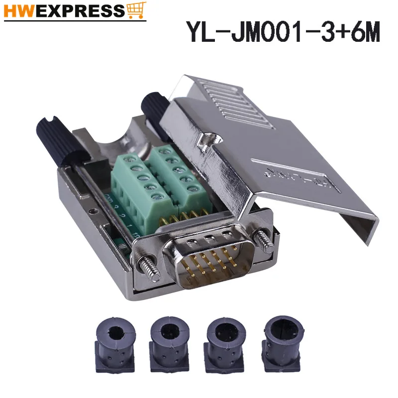 

High Clear VGA Avoid Welding Head General Head 3 Row 15 Pincushion Head 3+6/9 VGA Interface Metal Shell Connector