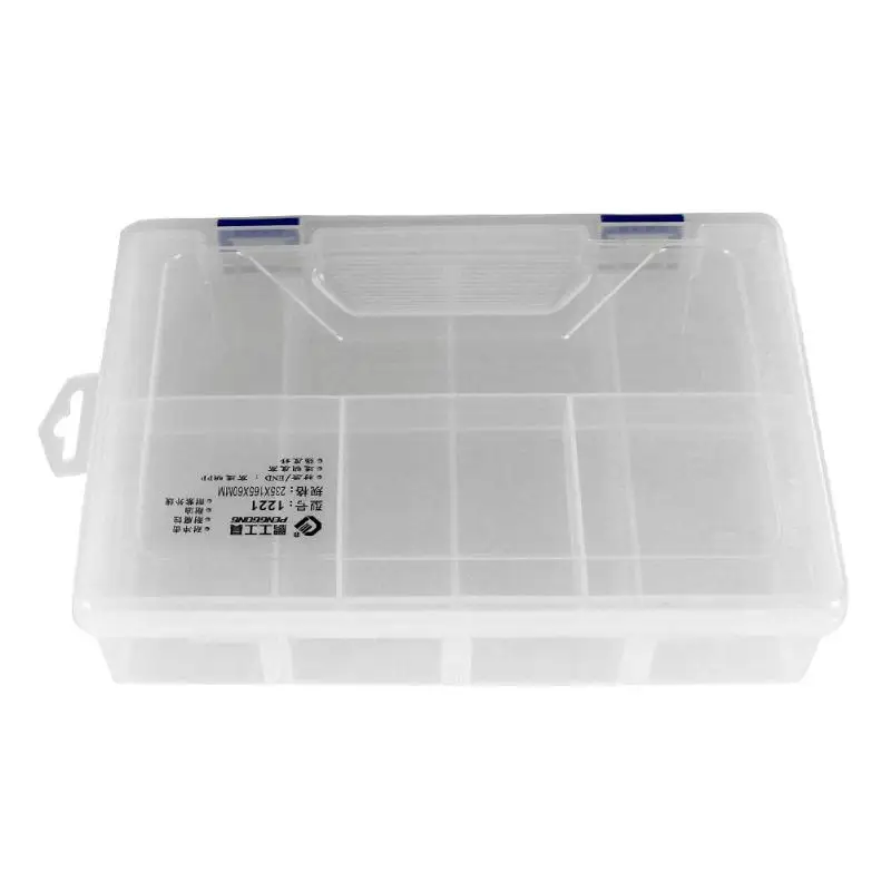 Мульти сетки прозрачная пластиковая емкость для хранения Коробка для небольших компонентов ювелирные изделия коробки инструментов