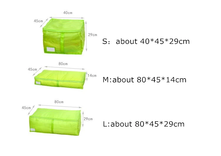 الأزياء قزحي الألوان المنزل Underbed تخزين المنزل أكسفورد خزانة المنظم ل خزانة كبيرة لحاف حاوية تخزين حقيبة SML