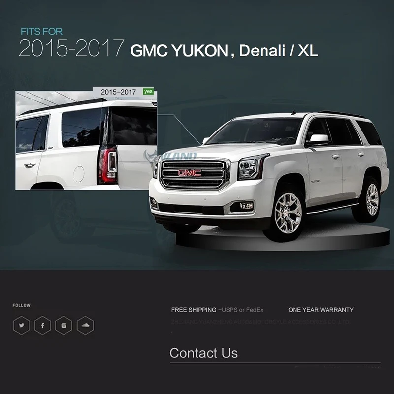 Escalade стиль для GMC YUKON светодиодный задний фонарь задняя лампа стоп-сигнала