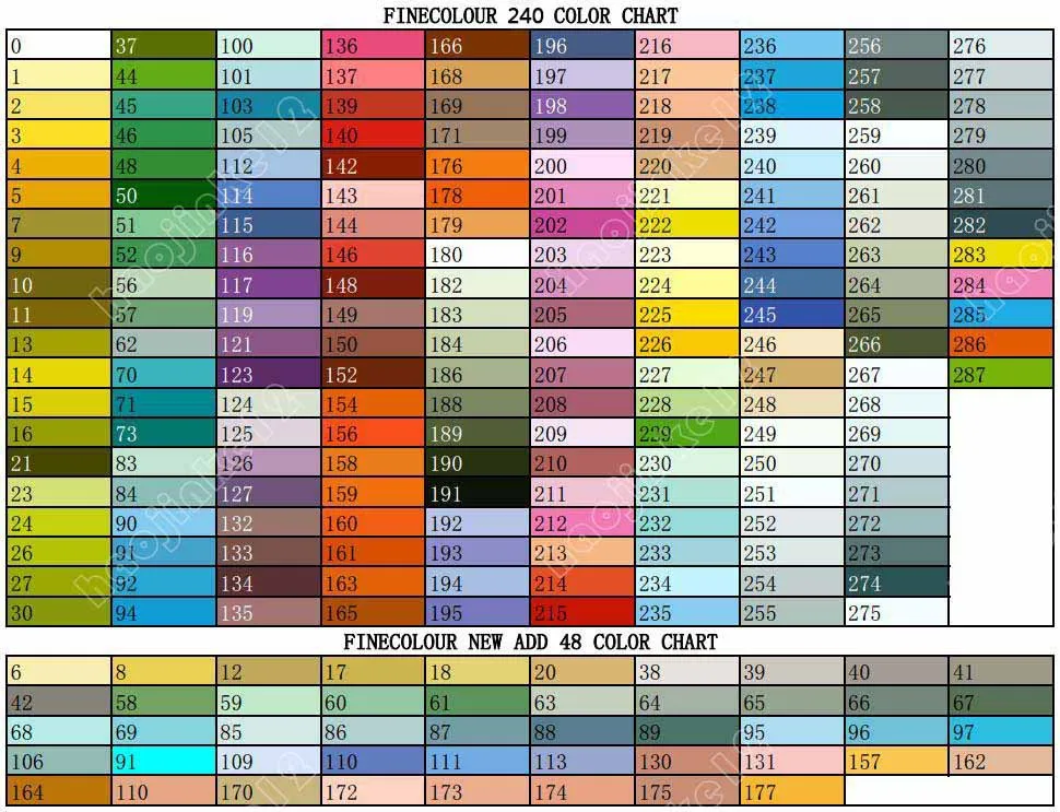 FINECOLOUR для детей от 6 до 12 лет 24 36 48 60 72 192 240 Цвет установлен на спиртовой Эскиз