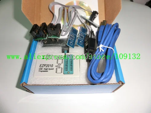 

EZP2010 USB HIGH SPEED PROGRAMER Support 24,25,93 EEPROM FLASH +4 adapters +sop8 test clip