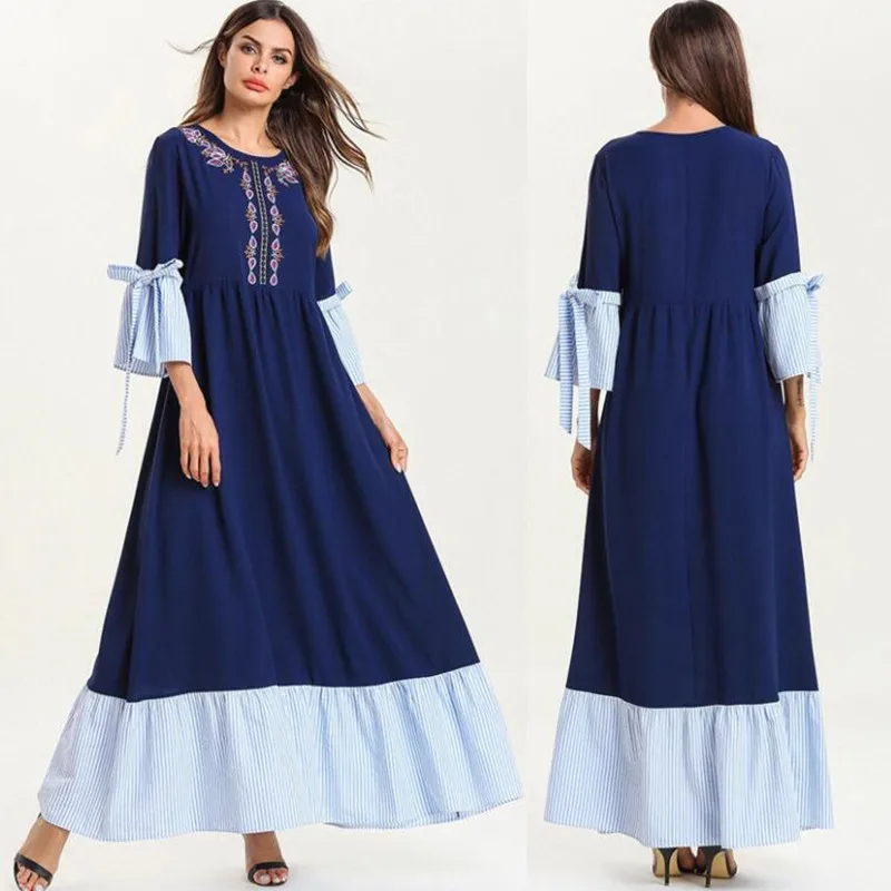 

Summer Kaftan Abaya Dubai Turkey Islam Hijab Muslim Dress Abayas For Women Jilbab Caftan Elbise Ramadan Robe Islamic Clothing