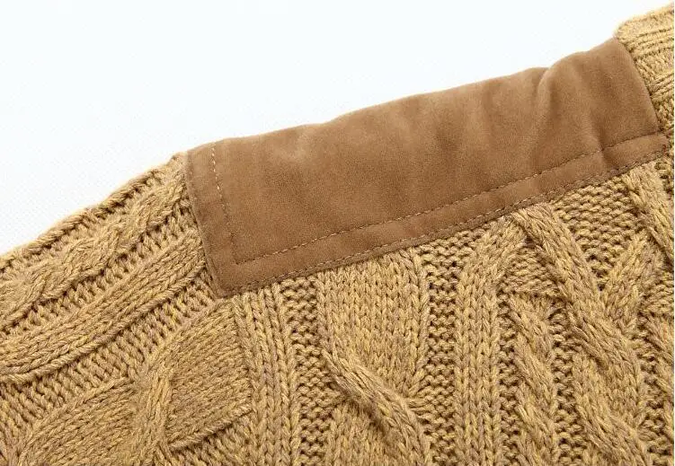 Men's Sweaters Winter Warm Thick Velvet Sweatercoat Single-breasted Casual Cardigan Men Sweaters Pattern Knitwear XXL XXXL