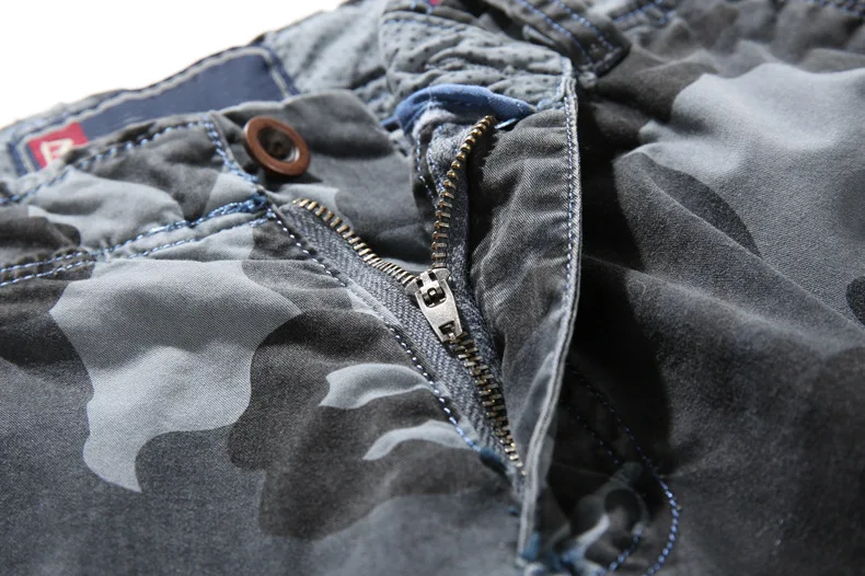 Высокое качество Camo военные шорты мужские хлопок брюки-карго мужские шорты 2018 камуфляж летние шорты Homme бермуды masculina Размер 30- 40