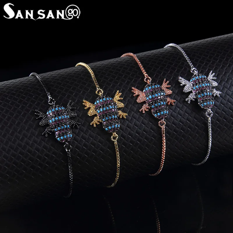 

New Design Adjustable Snake Chain Bracelet Cut Frog Charms Bracelet & Bangle Jewelry For Woman