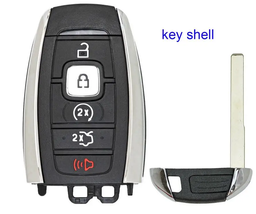 

KEYECU Replacement for Lincoln MKC MKZ 2017 2018 Remote Control Car Key Shell Case Fob
