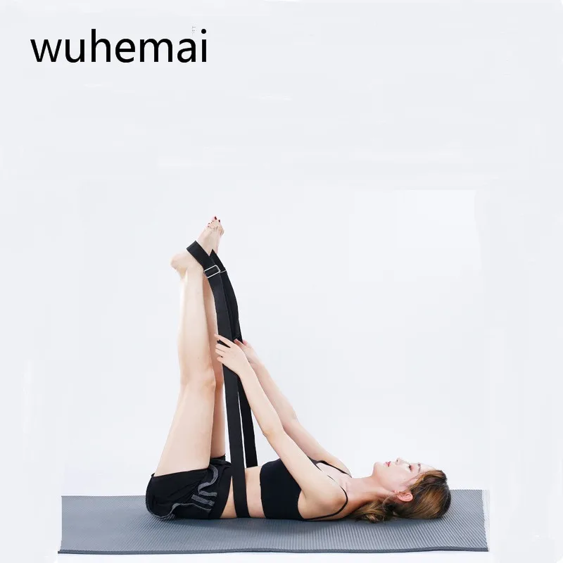 Wuhemai регулируемая дверь верхней части ноги новый Yoga группа напряжение группы Стретч пояс с хлопок многофункциональный Yoga ремень
