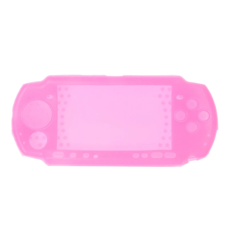 Силиконовый мягкий защитный чехол для sony playstation Портативный psp 2000 3000 консоль для psp 3000 защитный чехол для тела - Цвет: Розовый