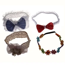 2017 NEW Headband hair band 4-piece set / Ribbon flower lace ruffle