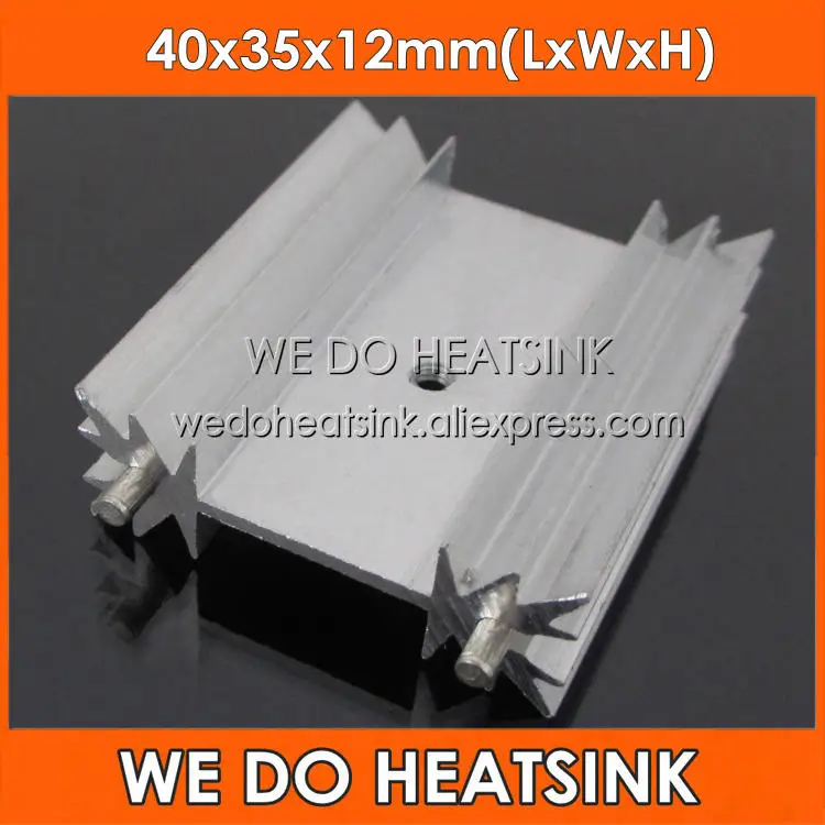 Transistor MOSFET Heat Sink Aluminium 40x78x35mm 