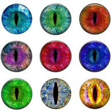 Горячая Распродажа 5pcs16mm20mm25mm солнцезащитные очки "кошачий глаз" и "Dragon Eye" фоторамки ручной работы Стекло падение Стиль Кабошоны Ювелирные изделия Аксессуары