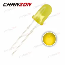 100 шт 5 мм разомкнутый круг светодиодный Диод желтый со сквозным отверстием светодиодный светоизлучающий диод 5 мм 20mA лампа dip свет электроники Компоненты