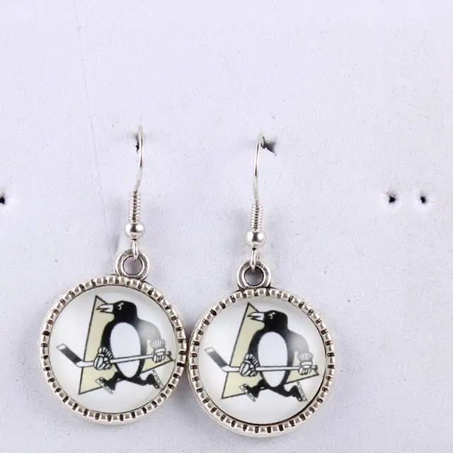 nhl earrings pittsburgh penguins philadelphia flyers ice hockey philadelphia flyers earrings