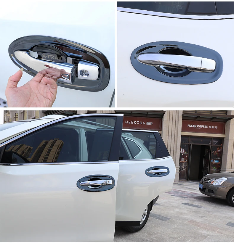 Для Nissan X-Trail X Trail 2014-2019 (внутри + снаружи) Дверная крышка внутренняя чаша круг