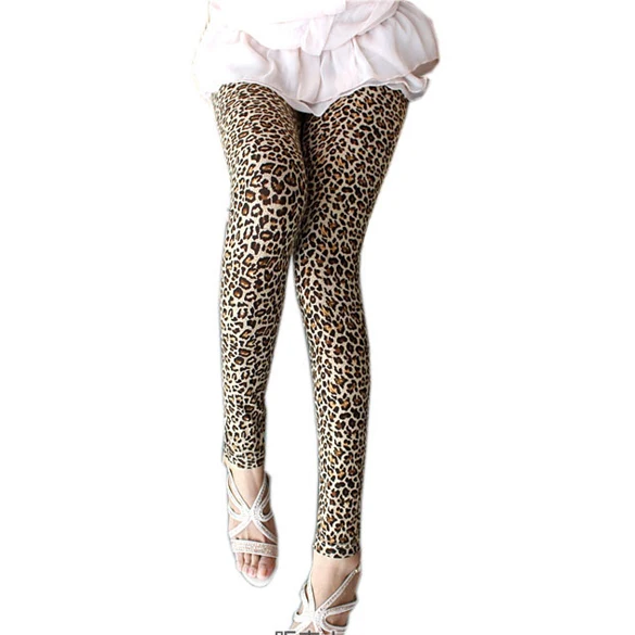 leopard stretch pants