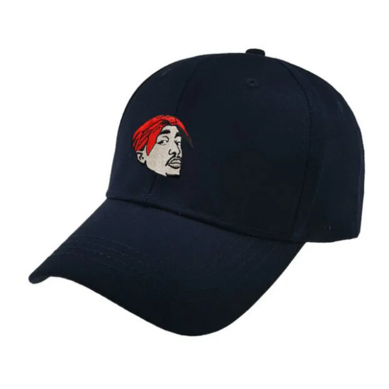 Бейсболка Tupac Shakur 2pac Dad, вышитая бейсбольная кепка с рисунком K Pop Snapback, Мужская шапочка из спандекса, бейсболка в стиле хип-хоп, Прямая поставка