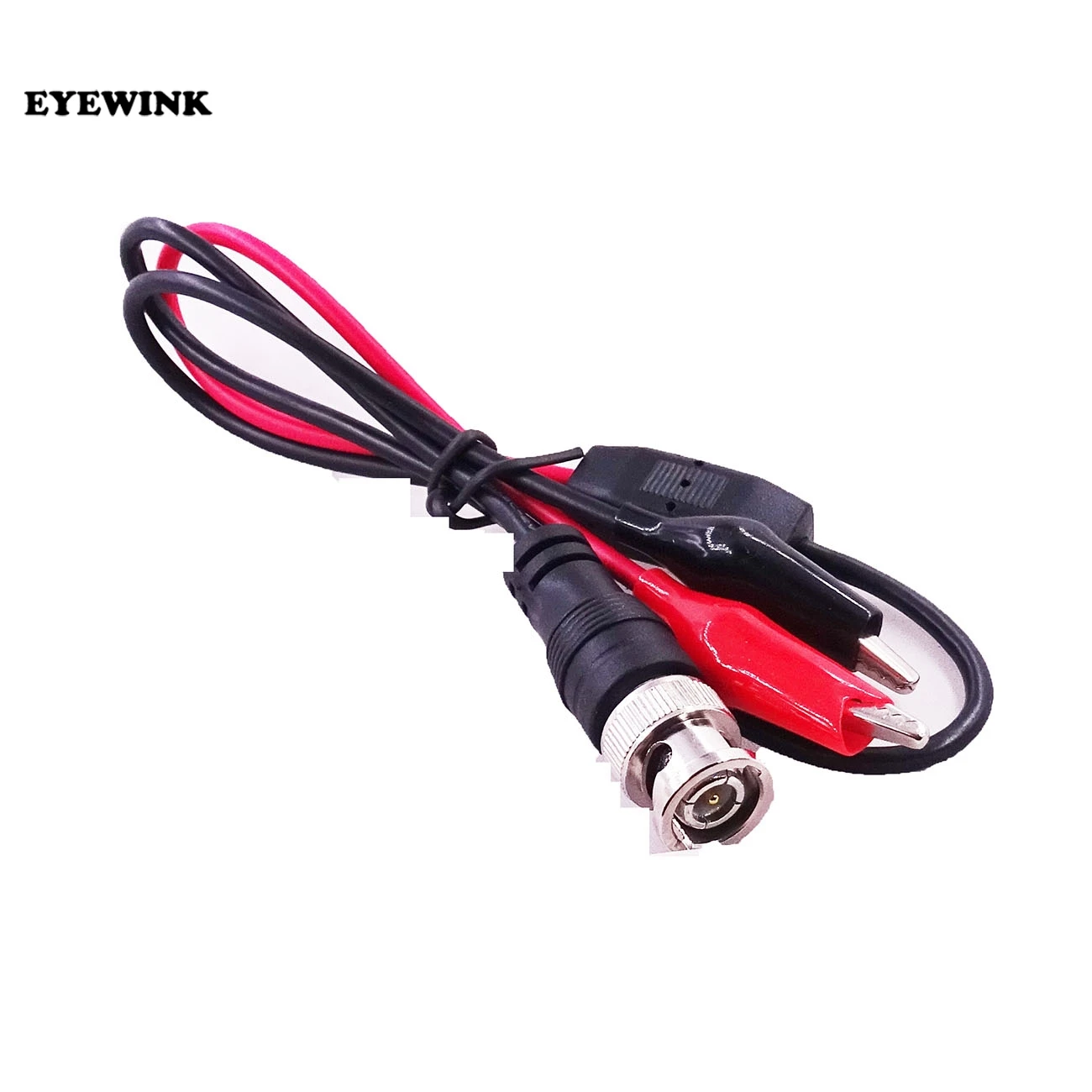 

1m BNC Male Plug to Dual Alligator Clip Oscilloscope DIY Test Probe Leads Crocodile Clips Roach Clip