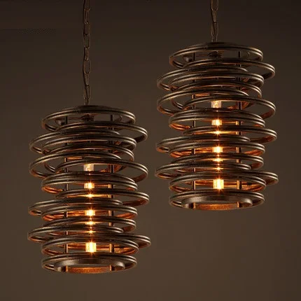 Loft Style Vintage Pendant Light Industrial Edison Lamp Hanging Fixtures For Living Dining Room Bar Indoor Lighting