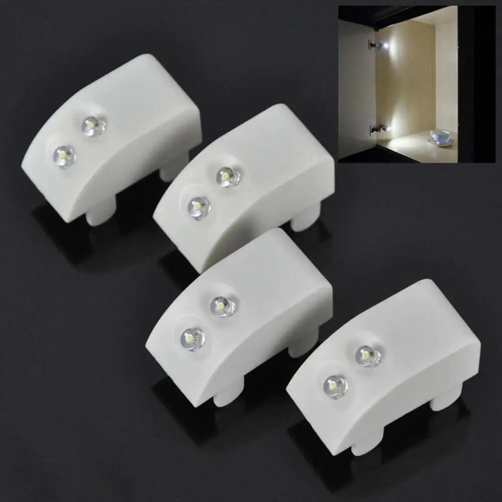 AsyPets Door Hinge Attached LED Lights for Kitchen Wardrobe