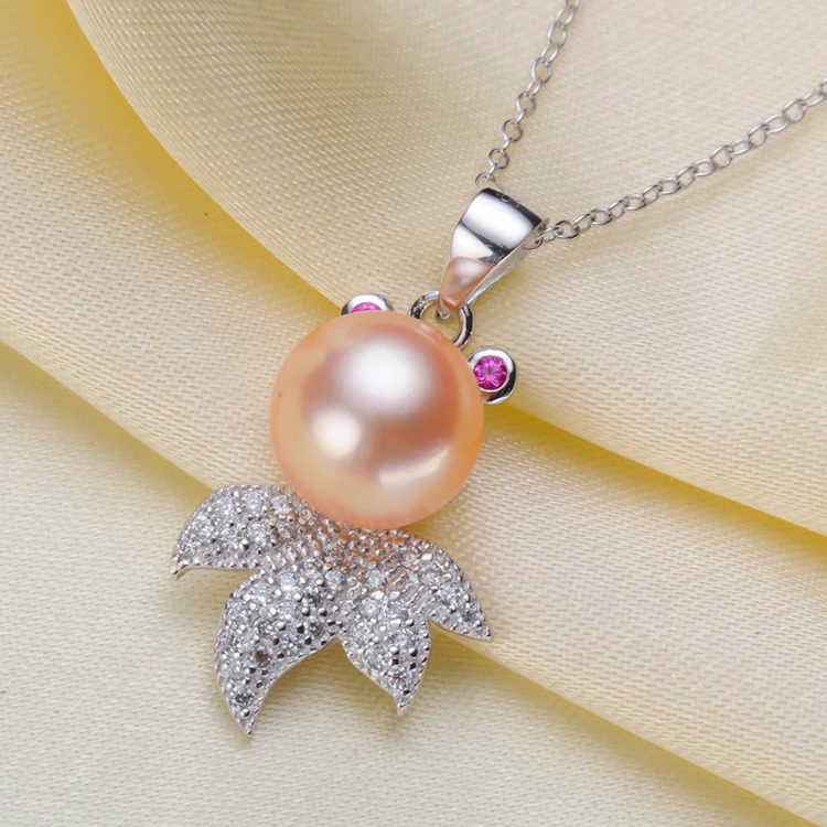 

3pcs/lot DIY Jewellery 925 Silver Pearl Pendant Unique Design Necklace Pendant Findings Jewelry Parts Fittings Women Accessories