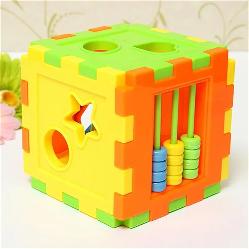 

Baby Colorful Block Matching Sorting Educational Toy Geometry Shape Intelligence Training Box For Kids #10