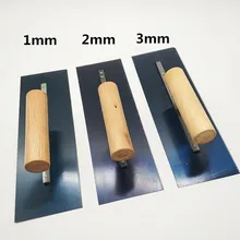 1 шт. 1 мм 2 мм 3 мм Пилообразная бетонная Шпатель Профессиональный штукатурный скимминг шпатель плитка пол Затирка поплавок строительные инструменты