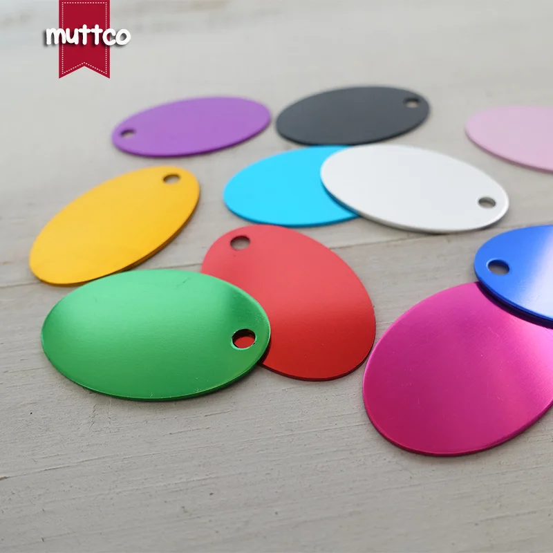 10 Colors Aluminum Oval Blank Pet Id Tags Personalized Dog - Temu