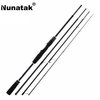 

Nunatak SCEPTER Carbon Fiber Spinning Lure 2.1M/2.4M 4 Sections M Lure Rod 10-30g Travel Rod Lure Fishing Tackle