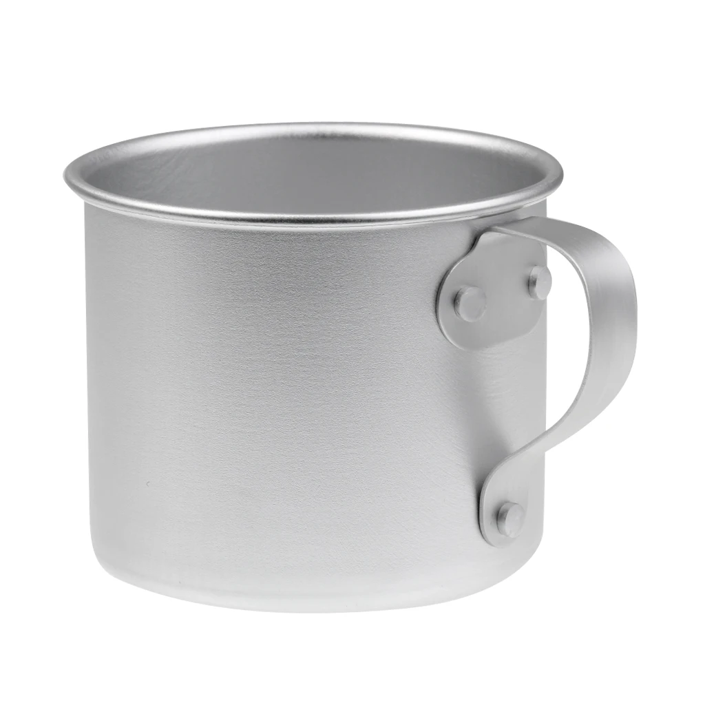 300ml 10.6oz Aluminum Coffee Tea Mug Cup with Handle - Aluminum Camping / Travel Cup for outdoor activity
